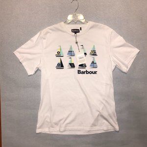 NWT Men's Barbour XL White Sail Tee